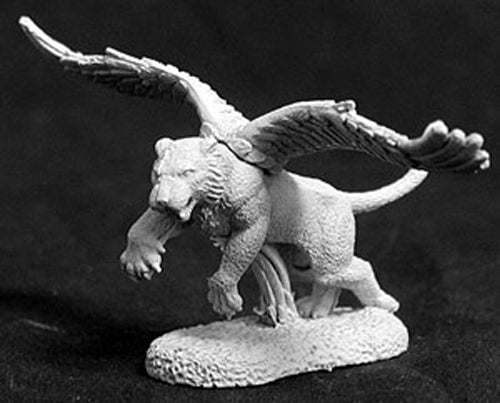 Reaper Miniatures Winged Tiger #02635 Dark Heaven Legends Unpainted Metal Figure