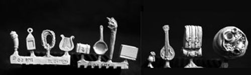 Reaper Miniatures Adventuring Accessories (12) 02638 Dark Heaven Unpainted Metal