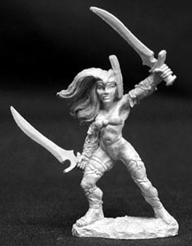 Reaper Miniatures Nayanna Female Fighter #02650 Dark Heaven Unpainted Metal