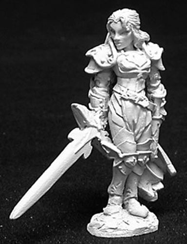 Reaper Miniatures Alaine, Female Paladin #02725 Dark Heaven Unpainted Metal