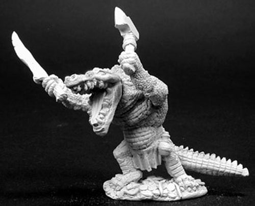 Reaper Miniatures Shrend, Alligator-Man #02763 Dark Heaven Unpainted Metal