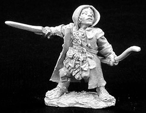 Reaper Miniatures Woody, Halfling Ranger #02769 Dark Heaven Unpainted Metal