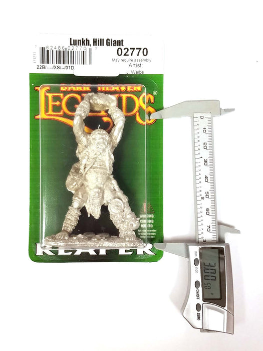 Reaper Miniatures Lunkh, Hill Giant #02770 Dark Heaven Legends Unpainted Metal