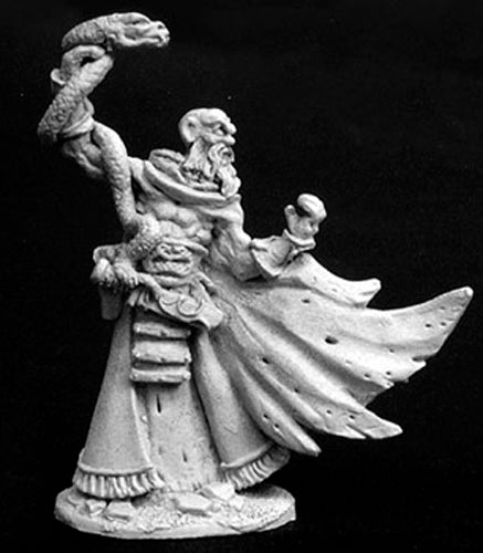 Reaper Miniatures Taenar, Cultist Leader #02797 Dark Heaven Unpainted Metal