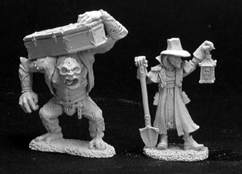 Reaper Miniatures Townsfolk VI: Gravedigger & Henchman 2P 02845 Dark Heaven
