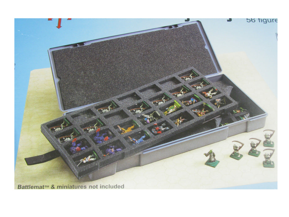 Chessex Large Figure Storage Box and Carrying Case - 56 Miniatures Capacity