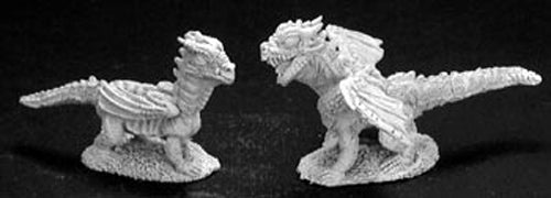 Reaper Miniatures Baby Dragons (2) #02854 Dark Heaven Unpainted Metal Figure