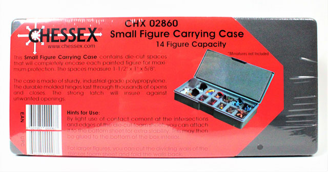 Chessex Small Figure Storage Box and Carrying Case - 14 Miniatures Capacity