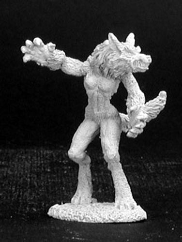 Reaper Miniatures Female Werewolf #02863 Dark Heaven Legends Unpainted Metal