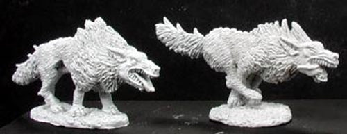 Reaper Miniatures Hellhounds (2 Pieces) #02897 Dark Heaven Unpainted Metal