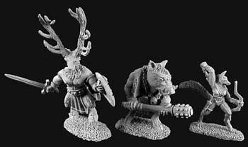 Reaper Miniatures Beastmen Of the Wyld #02900 Dark Heaven Unpainted Metal