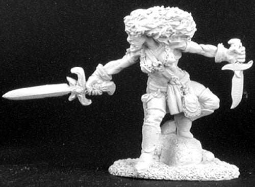 Reaper Miniatures Serris, Female Fighter-Thief 02997 Dark Heaven Unpainted Metal