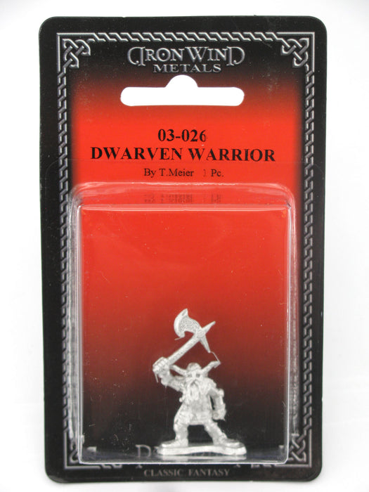 Dwarven Warrior #03-026 Classic Ral Partha Fantasy RPG Metal Figure