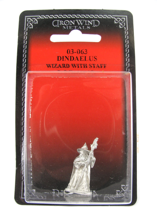 Dindaelus Wizard with Staff #03-063 Classic Ral Partha Fantasy RPG Metal Figure