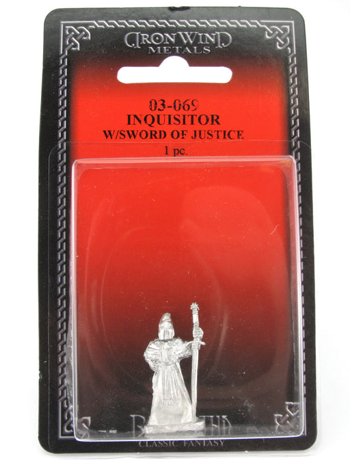 Inquisitor with Sword of Justice #03-069 Classic Ral Partha Fantasy Metal Figure