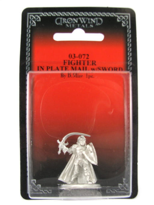 Fighter in Plate Mail with Sword #03-072 Classic Ral Partha Fantasy Metal Figure