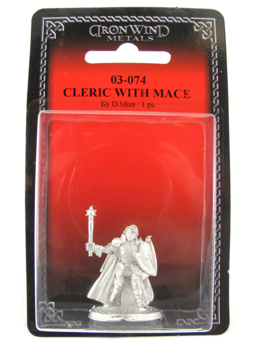 Cleric with Mace #03-074 Classic Ral Partha Fantasy RPG Metal Figure