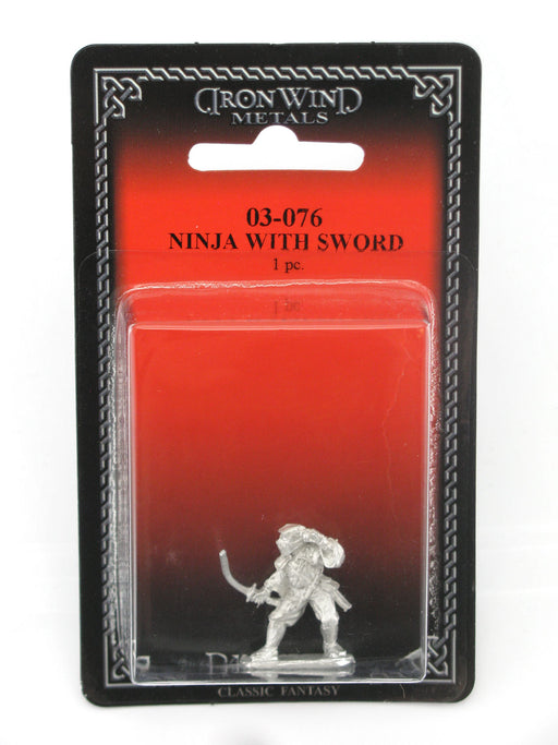 Ninja Assassin with Sword #03-076 Classic Ral Partha Fantasy RPG Metal Figure