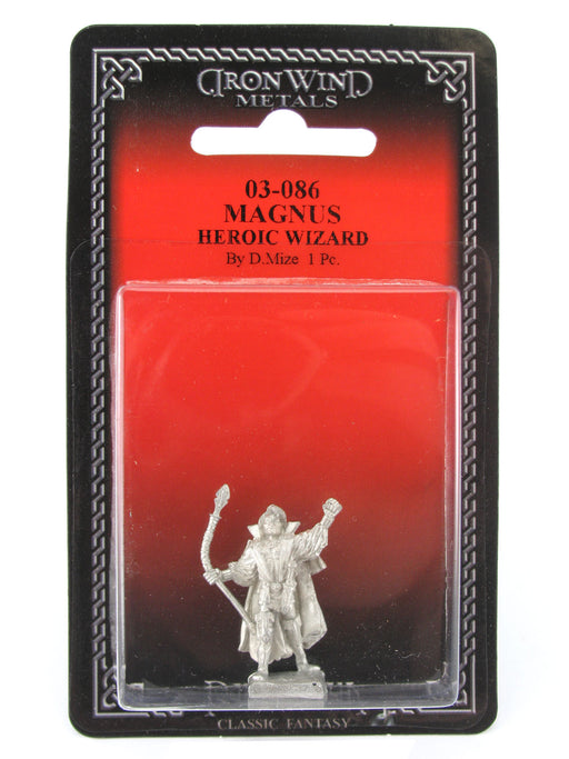 Magnus Heroic Wizard #03-086 Classic Ral Partha Fantasy RPG Metal Figure