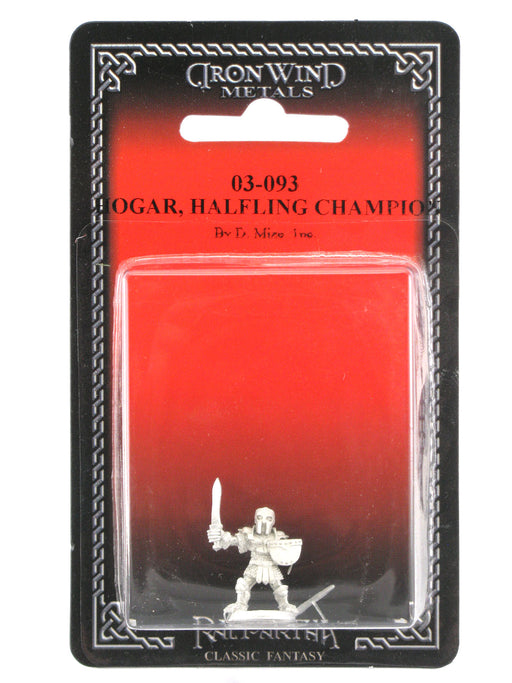 Hogar Armored Halfling Champion #03-093 Classic Ral Partha Fantasy Metal Figure