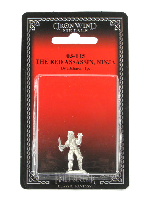 The Red Assassin Ninja #03-115 Classic Ral Partha Fantasy RPG Metal Figure
