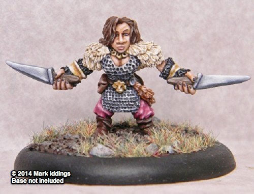 Drugga Sharpsteel Female Dwarven Blademistress #03-117 Classic Ral Partha Figure