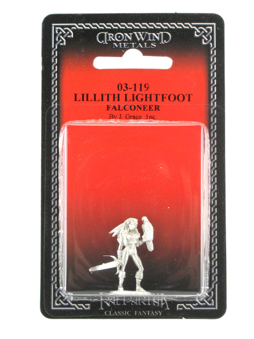 Lillith Lightfoot Falconer #03-119 Classic Ral Partha Fantasy RPG Metal Figure