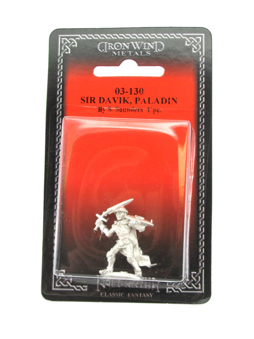 Sir Davik Fighting Paladin #03-130 Classic Ral Partha Fantasy RPG Metal Figure
