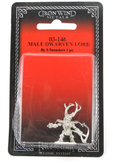 Male Dwarven Lord #03-146 Classic Ral Partha Fantasy RPG Metal Figure