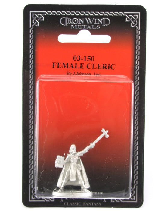 Female Cleric #03-150 Classic Ral Partha Fantasy RPG Metal Figure