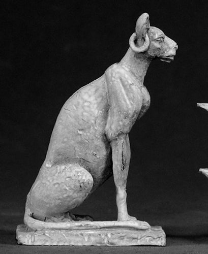 Reaper Miniatures Egyptian Cat Statue 03007 Dark Heaven Legends Unpainted Metal