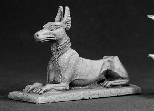 Reaper Miniatures Egyptian Jackal Statue #03008 Dark Heaven Unpainted Metal