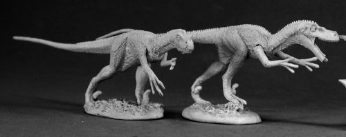 Reaper Miniatures Velociraptors (2 Pieces) #03021 Dark Heaven Unpainted Metal