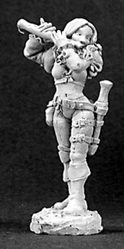 Reaper Miniatures Anwyn, Female Bard #03080 Dark Heaven Legends Unpainted Metal