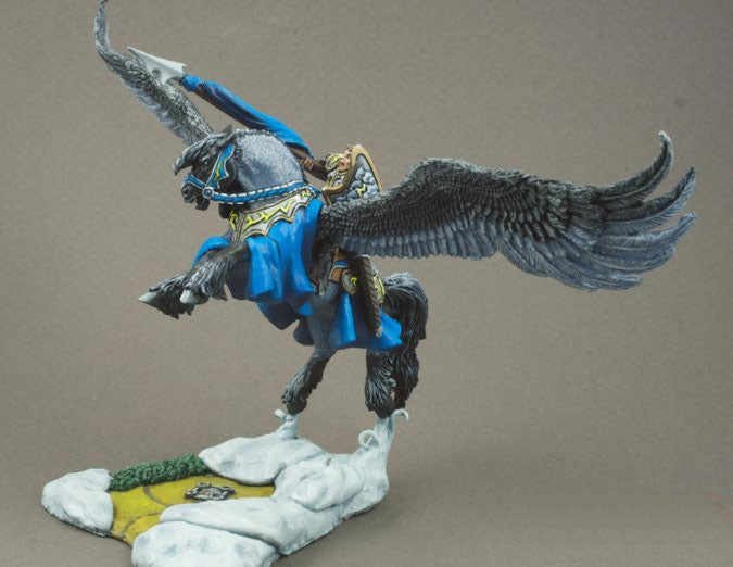 Unpainted Barros & Tempest Paladin on Pegasus 03096 Dark Heaven