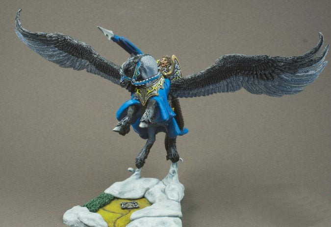 Unpainted Barros & Tempest Paladin on Pegasus 03096 Dark Heaven