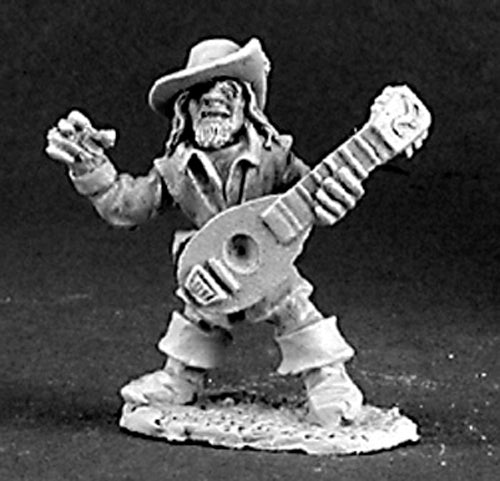Reaper Miniatures Fynch Brassfog, Gnome Bard #03107 Dark Heaven Unpainted Metal