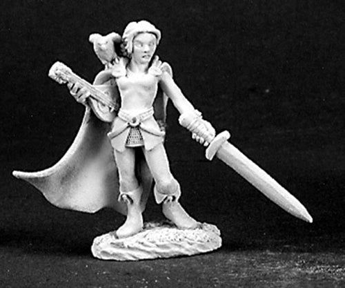 Reaper Miniatures Shaelin, Female Bard #03139 Dark Heaven Unpainted Metal