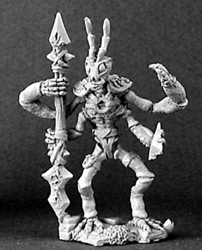 Reaper Miniatures Zizzix, Mantis Warrior #03142 Dark Heaven Unpainted Metal