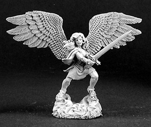 Reaper Miniatures Ithuriel, Female Angel #03143 Dark Heaven Unpainted Metal