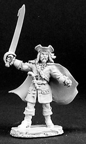 Reaper Miniatures Captain Wilmont Silver #03144 Dark Heaven Unpainted Metal