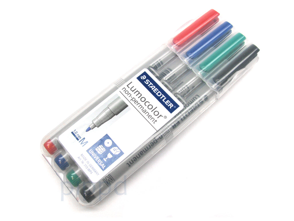 4-Pack Mat Marking Pen: Staedtler Lumocolor Non-Permanent — Pippd
