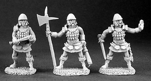 Reaper Miniatures Townsfolk IX: Town Guard 3P 03165 Dark Heaven Unpainted Metal
