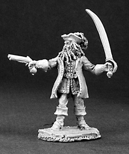 Reaper Miniatures Blackbeard, Pirate #03176 Dark Heaven Legends Unpainted Metal