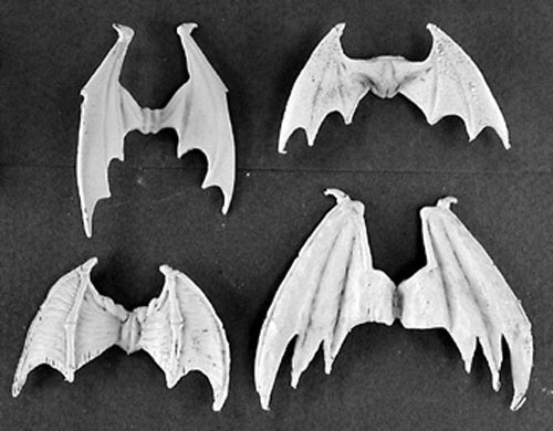 Reaper Miniatures Demonic Wings (4 Pieces) #03182 Dark Heaven Unpainted Metal