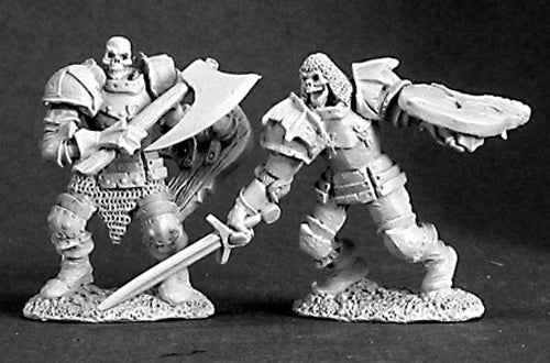 Reaper Miniatures Barrow Warden (2 Pieces) #03220 Dark Heaven Unpainted Metal