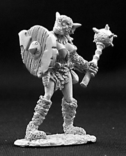 Reaper Miniatures Unpainted Ferrunk, Female Bugbear Cleric 03263 Dark Heaven