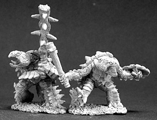 Reaper Miniatures Spikeshell Warriors (2 Pcs) 03272 Dark Heaven Unpainted Metal