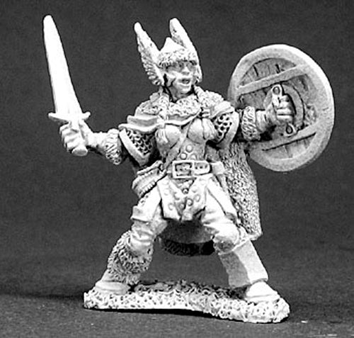 Reaper Miniatures Bryndi, Female Warrior #03287 Dark Heaven Unpainted Metal