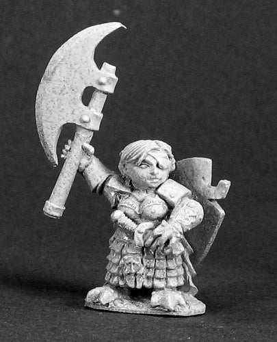 Reaper Miniatures Ursula Silverbraid, Female Dwarf Warrior 03293 Dark Heaven